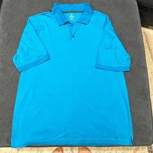 Men's blue polo